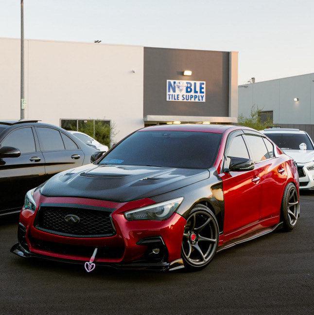 Q50/Q60 V2 M Style Carbon Fiber Mirror Cap Replacements