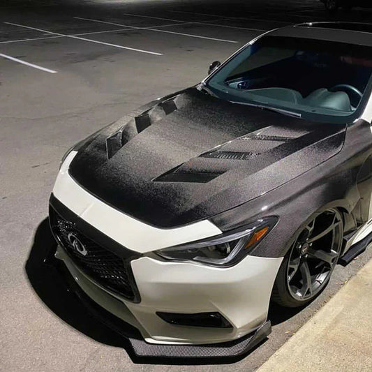 Q60 AMS Style Carbon Fiber Hood