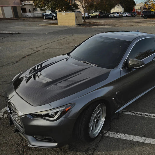 Q60 Apex Style Carbon Fiber Hood
