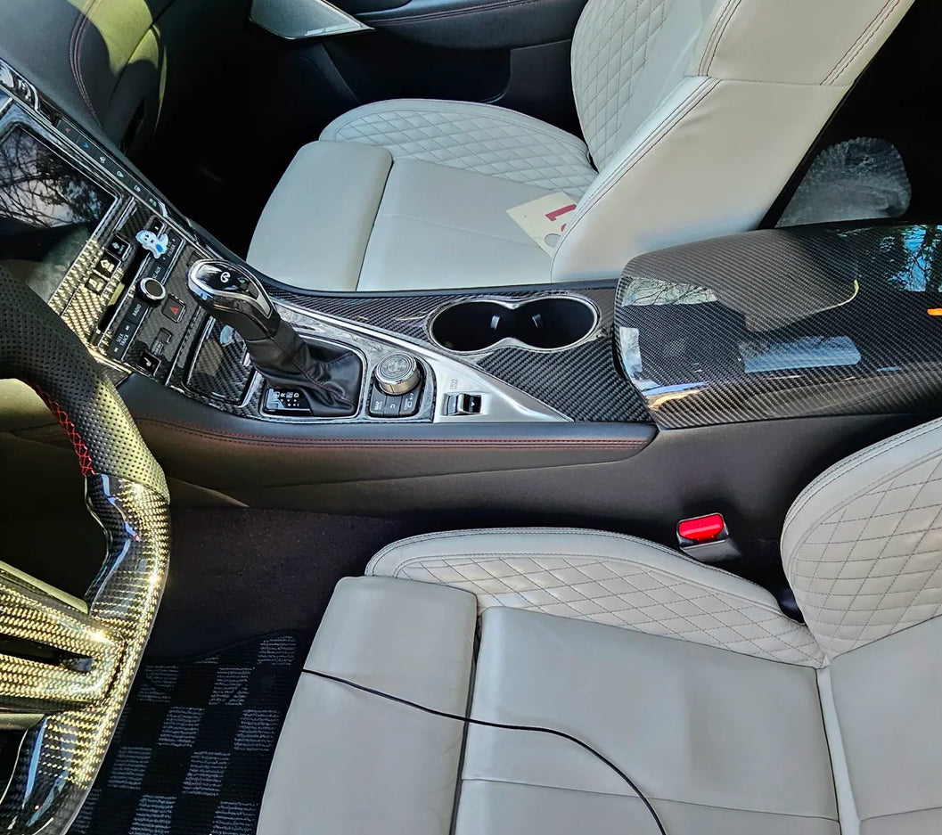 Carbon Fiber Arm Rest | Compatible with Infiniti Q50/Q60 Full Replacement