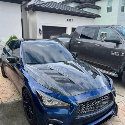 Q50 2014-24 AMS Style Carbon Fiber Hood