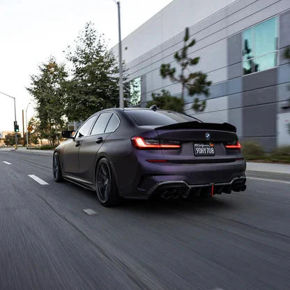 PSM Style High Kick Carbon Fiber Trunk Spoiler - BMW G80 M3 & G20 3 Series