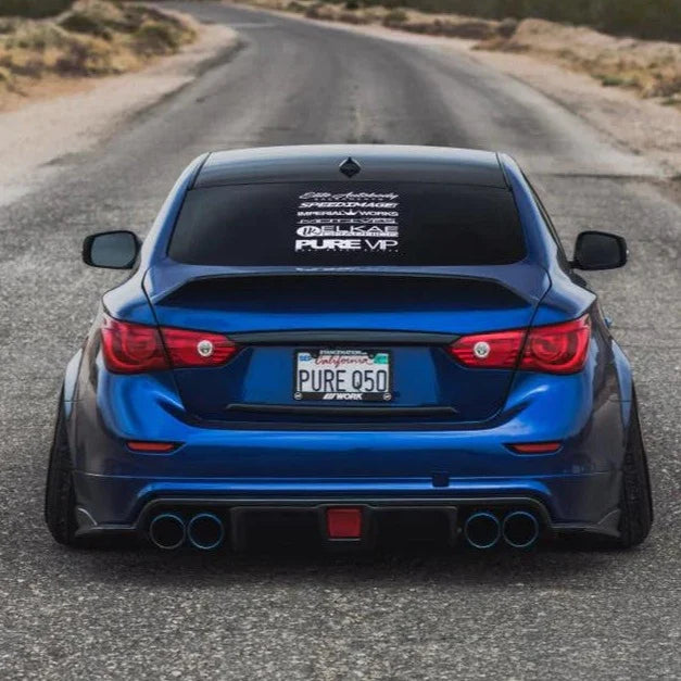 Q50 2014-17 Carbon Fiber Diffuser w/ LED