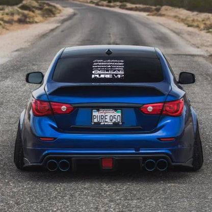 Q50 2014-17 Carbon Fiber Diffuser w/ LED
