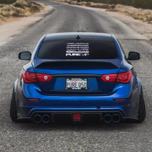 Q50 2014-17 Carbon Fiber Diffuser w/ LED
