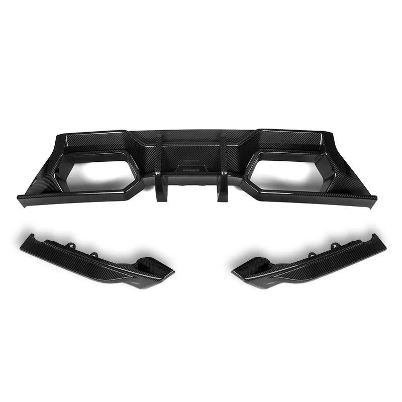 SQ-Style Carbon Fiber Rear Diffuser - BMW G87 M2