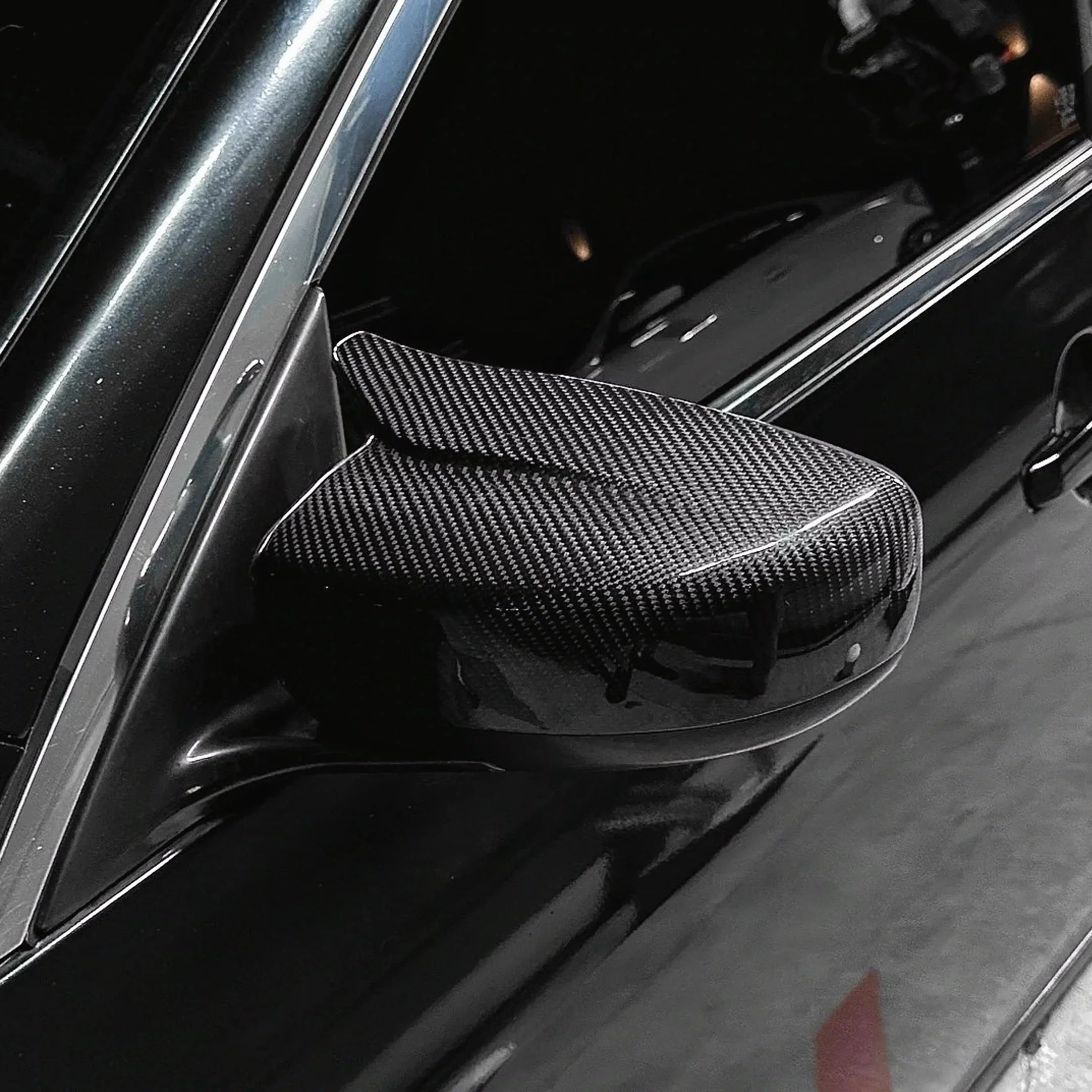 G37 V1 M Style Carbon Fiber Mirror Cap Replacements