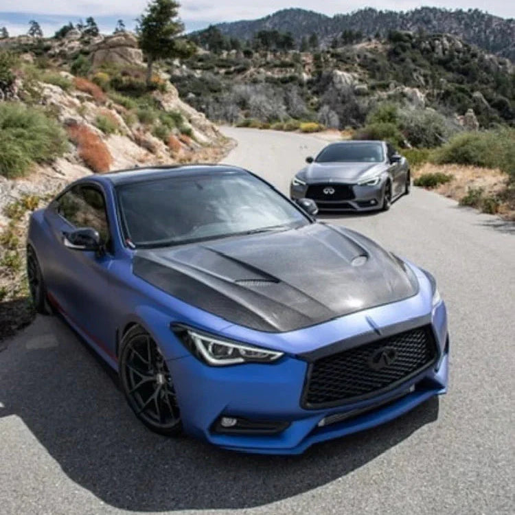 Q60 TSII Style Carbon Fiber Hood