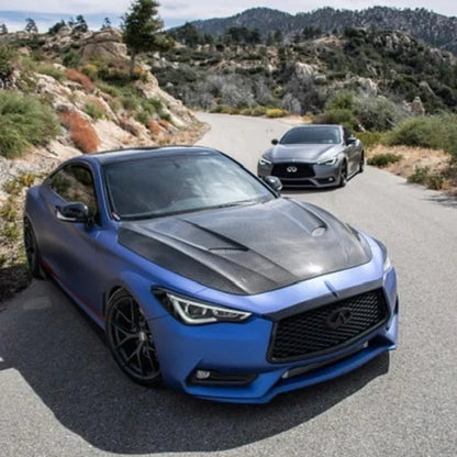 Q60 TSII Style Carbon Fiber Hood